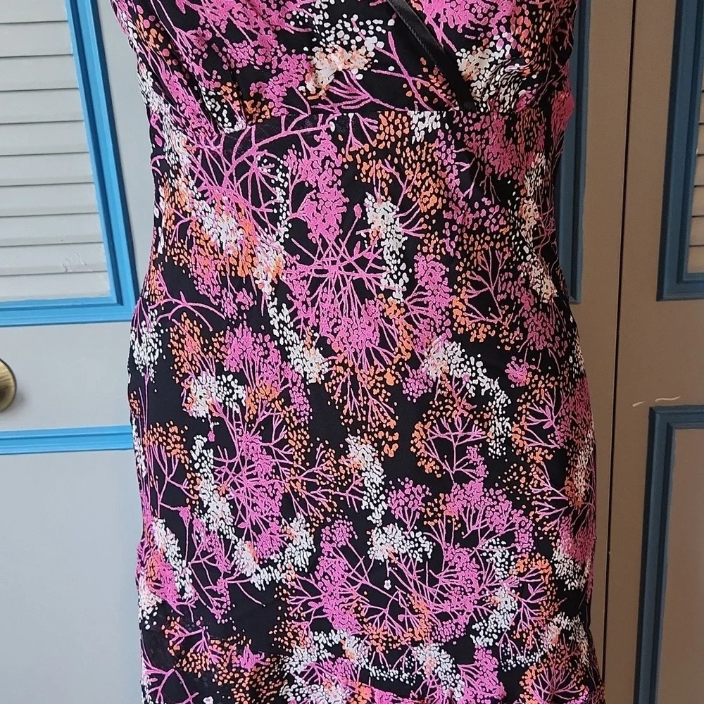 Style & Co Black And Pink Floral Maxi Dress - Picture 3 of 10